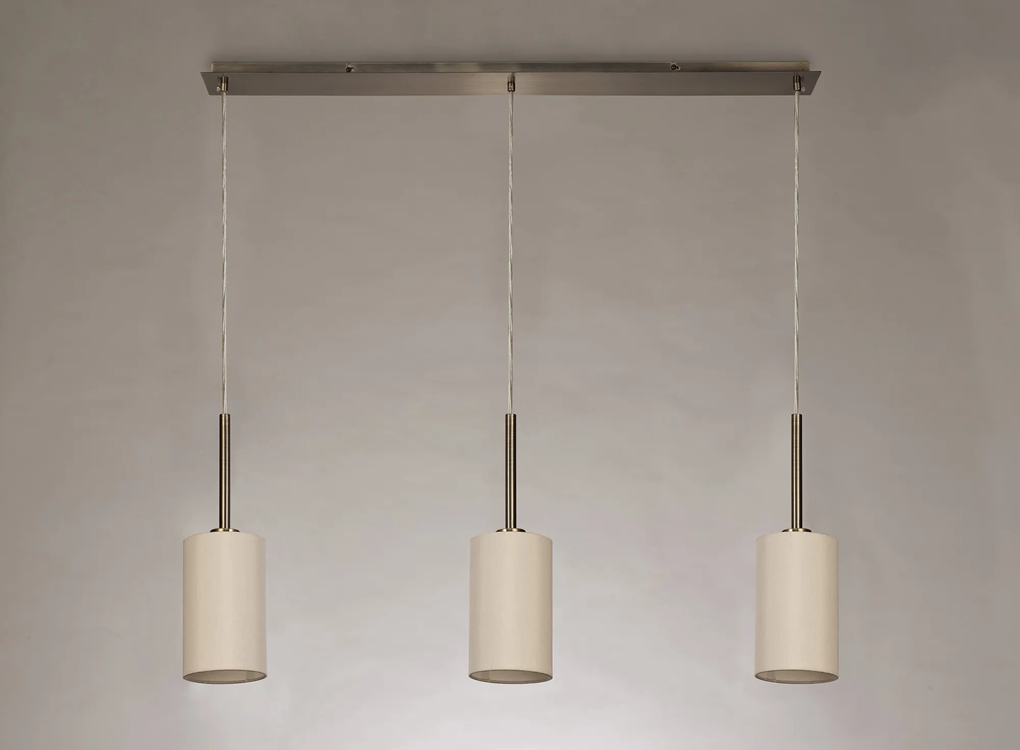 Baymont 12cm Shade 3 Light Pendant DK0770  Deco Baymont AB IV